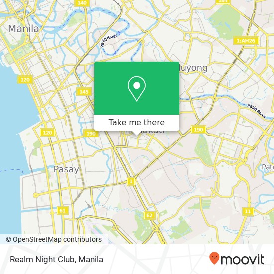 Realm Night Club, Gil San Lorenzo, Makati map