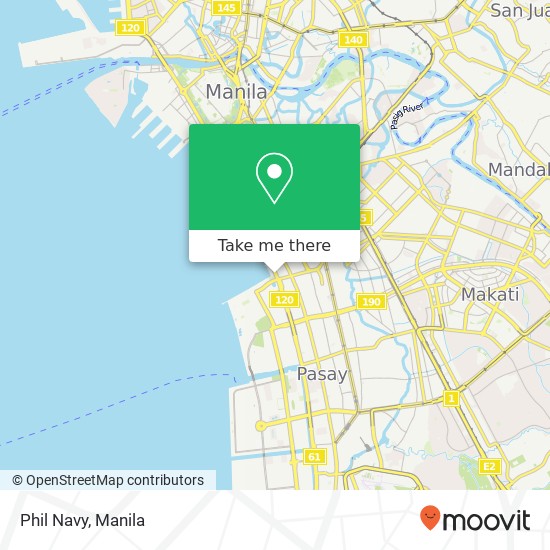 Phil Navy, Roxas Blvd Barangay 76, Pasay City map