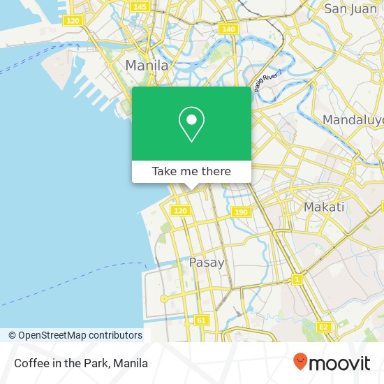 Coffee in the Park, Vito Cruz Barangay 719, Manila map