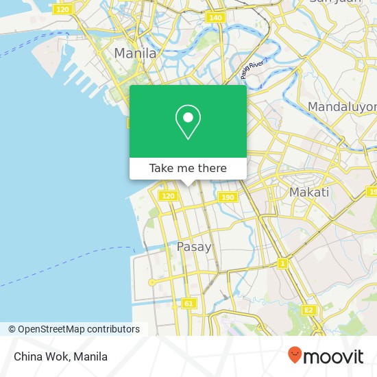 China Wok, Gotamco Barangay 17, Pasay City map