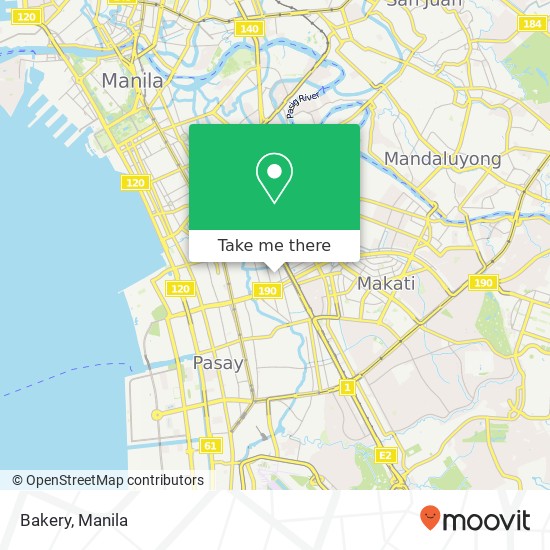 Bakery, Dayap St Palanan, Makati map