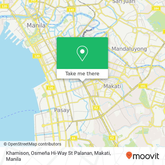 Khamison, Osmeña Hi-Way St Palanan, Makati map