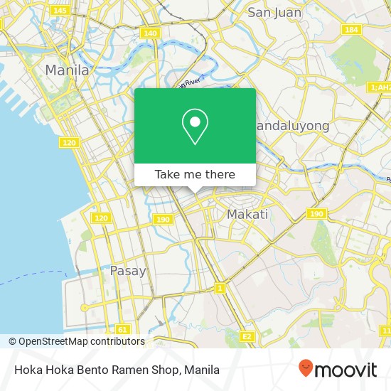 Hoka Hoka Bento Ramen Shop, Chino Roces Ave San Antonio, Makati map