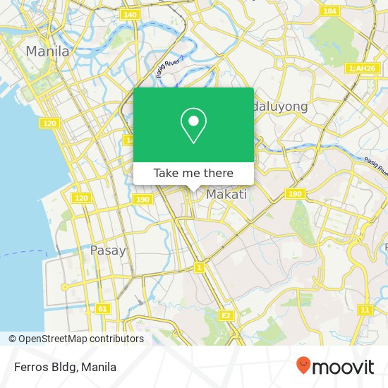 Ferros Bldg, San Lorenzo, Makati map