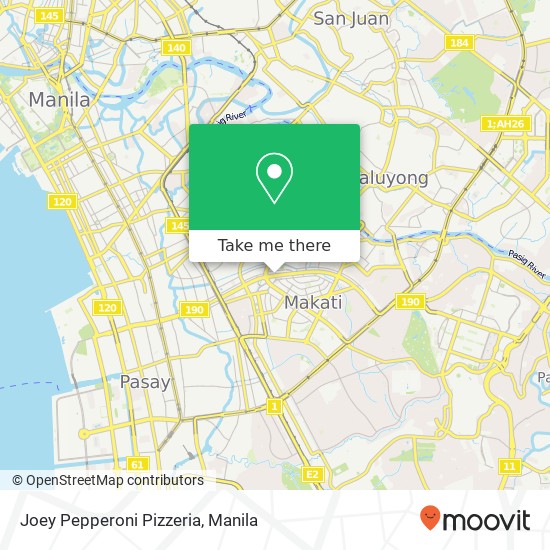 Joey Pepperoni Pizzeria, Sen. Gil Puyat Ave Bel-Air, Makati map