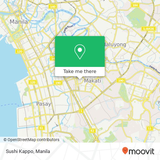Sushi Kappo, Legazpi San Lorenzo, Makati map