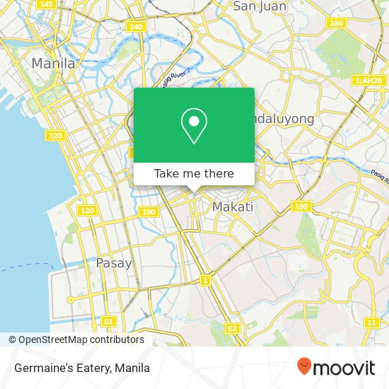 Germaine's Eatery, Exportbank Dr San Lorenzo, Makati map
