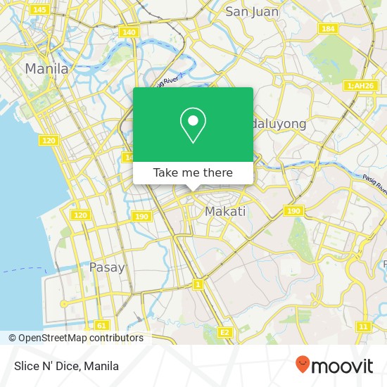 Slice N' Dice, Sen. Gil Puyat Ave Bel-Air, Makati map