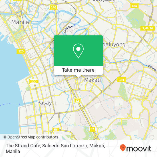 The Strand Cafe, Salcedo San Lorenzo, Makati map
