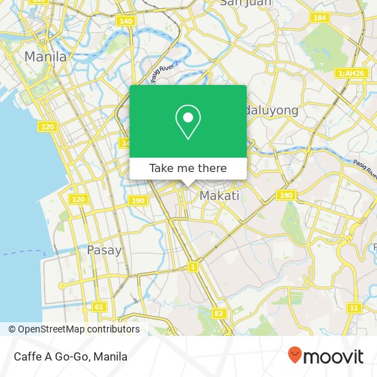 Caffe A Go-Go, Dela Rosa San Lorenzo, Makati map