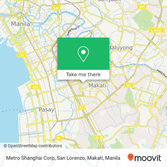 Metro Shanghai Corp, San Lorenzo, Makati map