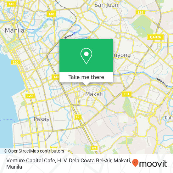 Venture Capital Cafe, H. V. Dela Costa Bel-Air, Makati map