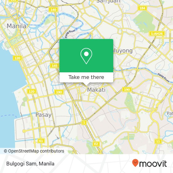 Bulgogi Sam, Ayala Ave Bel-Air, Makati map