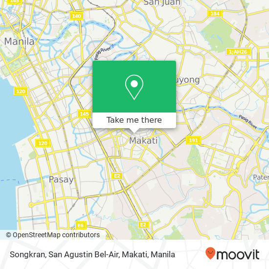 Songkran, San Agustin Bel-Air, Makati map