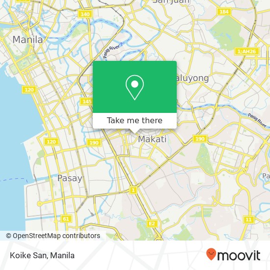 Koike San, San Lorenzo, Makati map