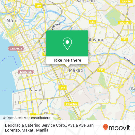 Deogracia Catering Service Corp., Ayala Ave San Lorenzo, Makati map