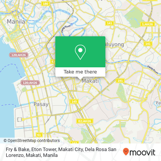 Fry & Bake, Eton Tower, Makati City, Dela Rosa San Lorenzo, Makati map