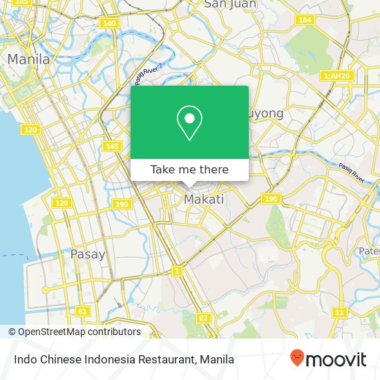 Indo Chinese Indonesia Restaurant, San Agustin Bel-Air, Makati map