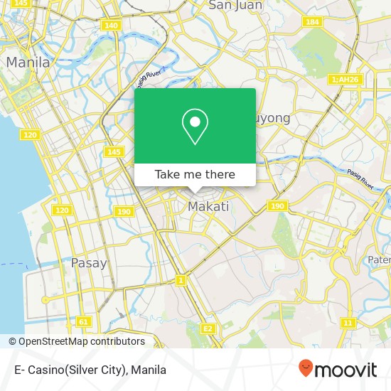 E- Casino(Silver City), L. P. Leviste Bel-Air, Makati map