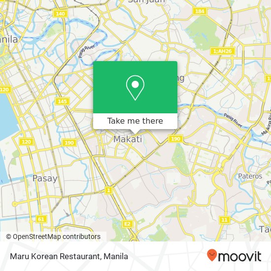 Maru Korean Restaurant, Paseo de Roxas Bel-Air, Makati map