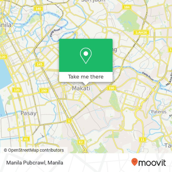 Manila Pubcrawl map