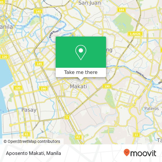 Aposento Makati, L. P. Leviste Bel-Air, Makati map