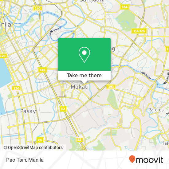 Pao Tsin, Paseo de Roxas Bel-Air, Makati map