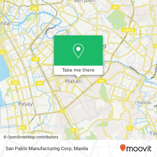 San Pablo Manufacturing Corp, Makati Ave Urdaneta, Makati map