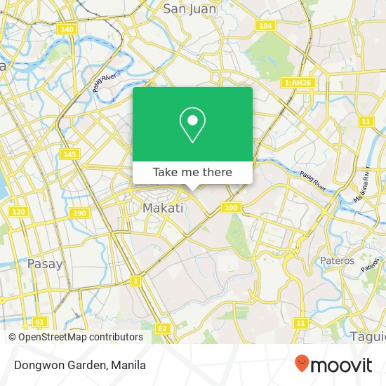 Dongwon Garden, 53 Jupiter St Bel-Air, Makati map