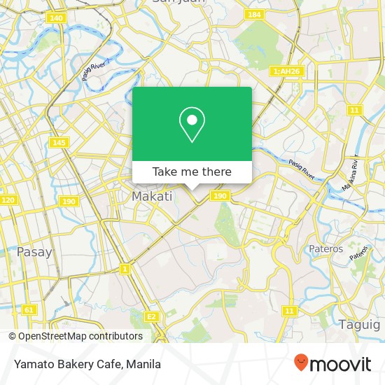 Yamato Bakery Cafe, 22 Jupiter St Bel-Air, Makati map