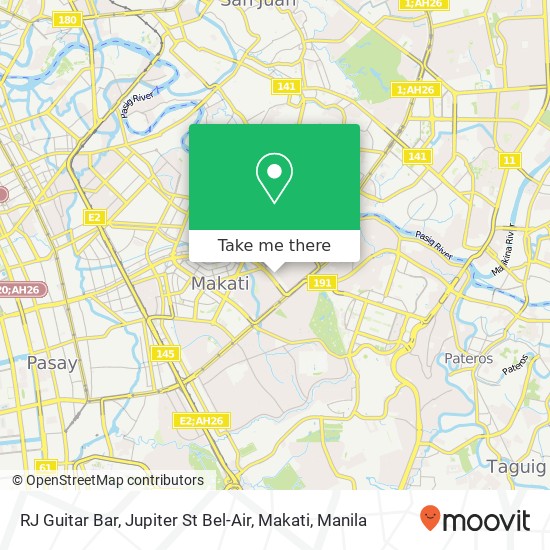 RJ Guitar Bar, Jupiter St Bel-Air, Makati map
