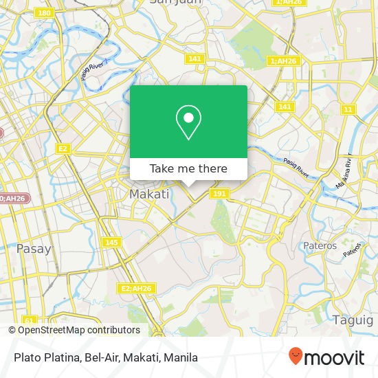 Plato Platina, Bel-Air, Makati map