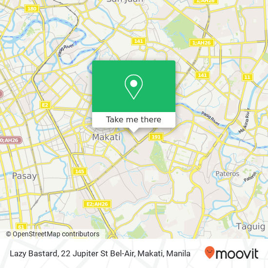 Lazy Bastard, 22 Jupiter St Bel-Air, Makati map
