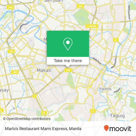 Marlo's Restaurant Mami Express, Harvard St Pinagkaisahan, Makati map