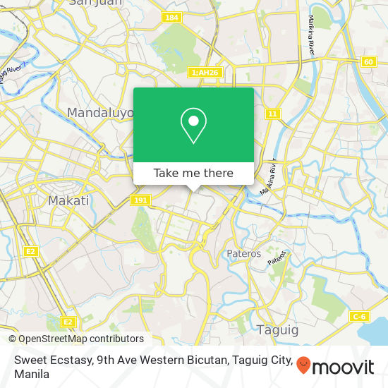 Sweet Ecstasy, 9th Ave Western Bicutan, Taguig City map