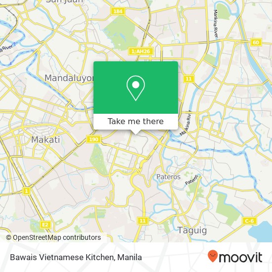 Bawais Vietnamese Kitchen, Western Bicutan, Taguig City map