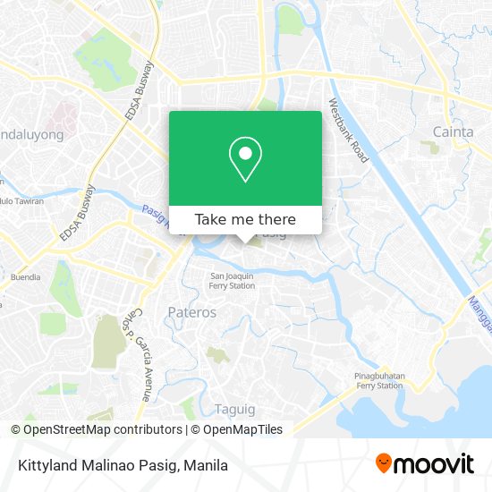 Kittyland Malinao Pasig map