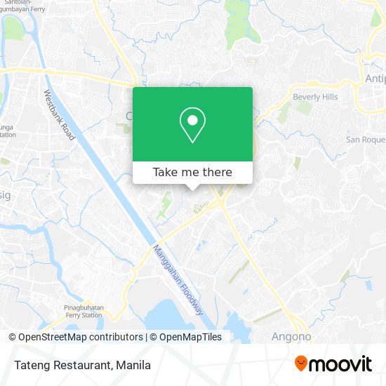 Tateng Restaurant map