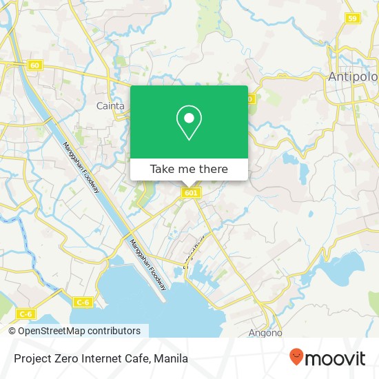 Project Zero Internet Cafe, Rizal Ave Dolores Pob., Taytay, 1920 map