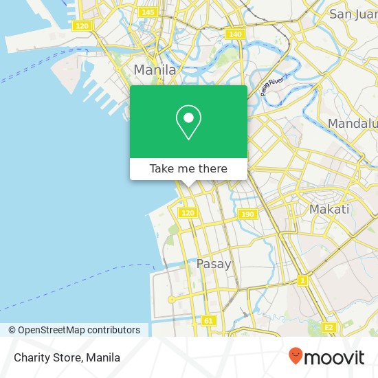 Charity Store, F. B. Harrison Barangay 719, Manila map