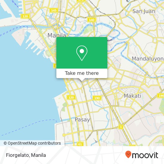 Fiorgelato, Taft Ave Barangay 727, Manila map