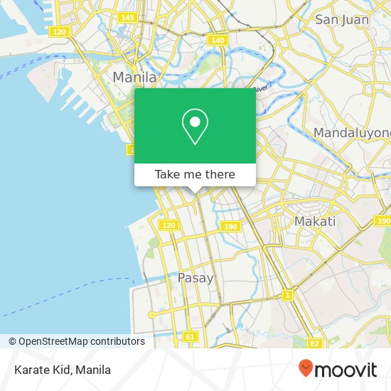 Karate Kid, Barangay 719, Manila map