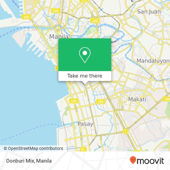 Donburi Mix, Taft Ave Barangay 727, Manila map