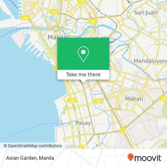 Asian Garden, Leon Guinto St Barangay 727, Manila map