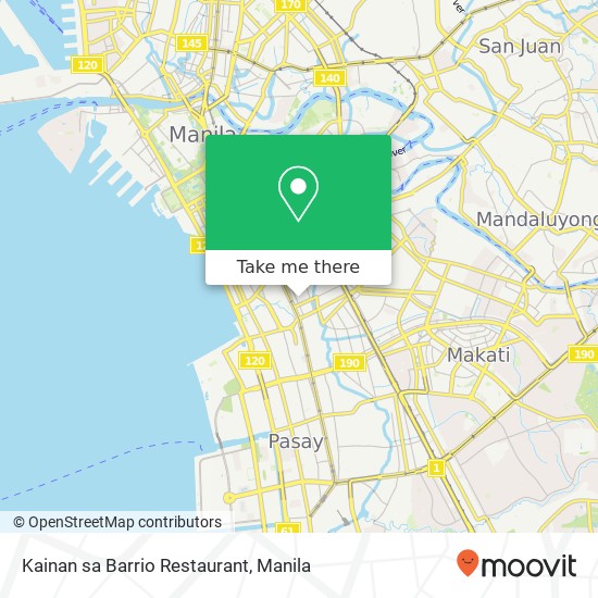 Kainan sa Barrio Restaurant, Capt. Ticong St Barangay 727, Manila map