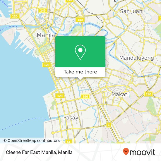 Cleene Far East Manila, Dian Barangay 756, Manila map