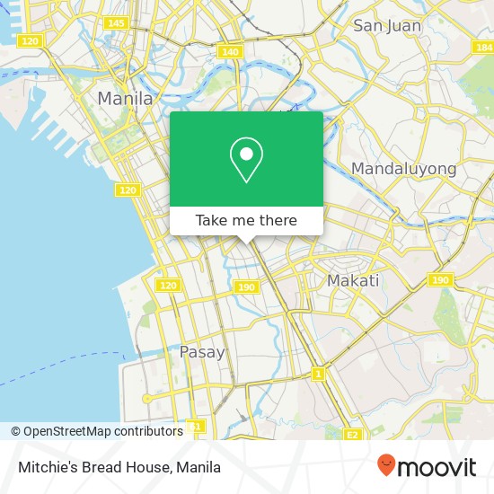 Mitchie's Bread House, Filmore St Palanan, Makati map