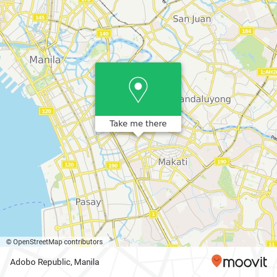 Adobo Republic, Chino Roces Ave San Antonio, Makati map