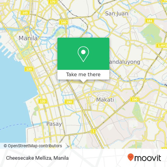 Cheesecake Melliza, Kamagong St San Antonio, Makati map