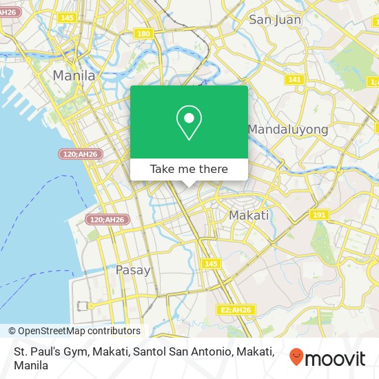 St. Paul's Gym, Makati, Santol San Antonio, Makati map